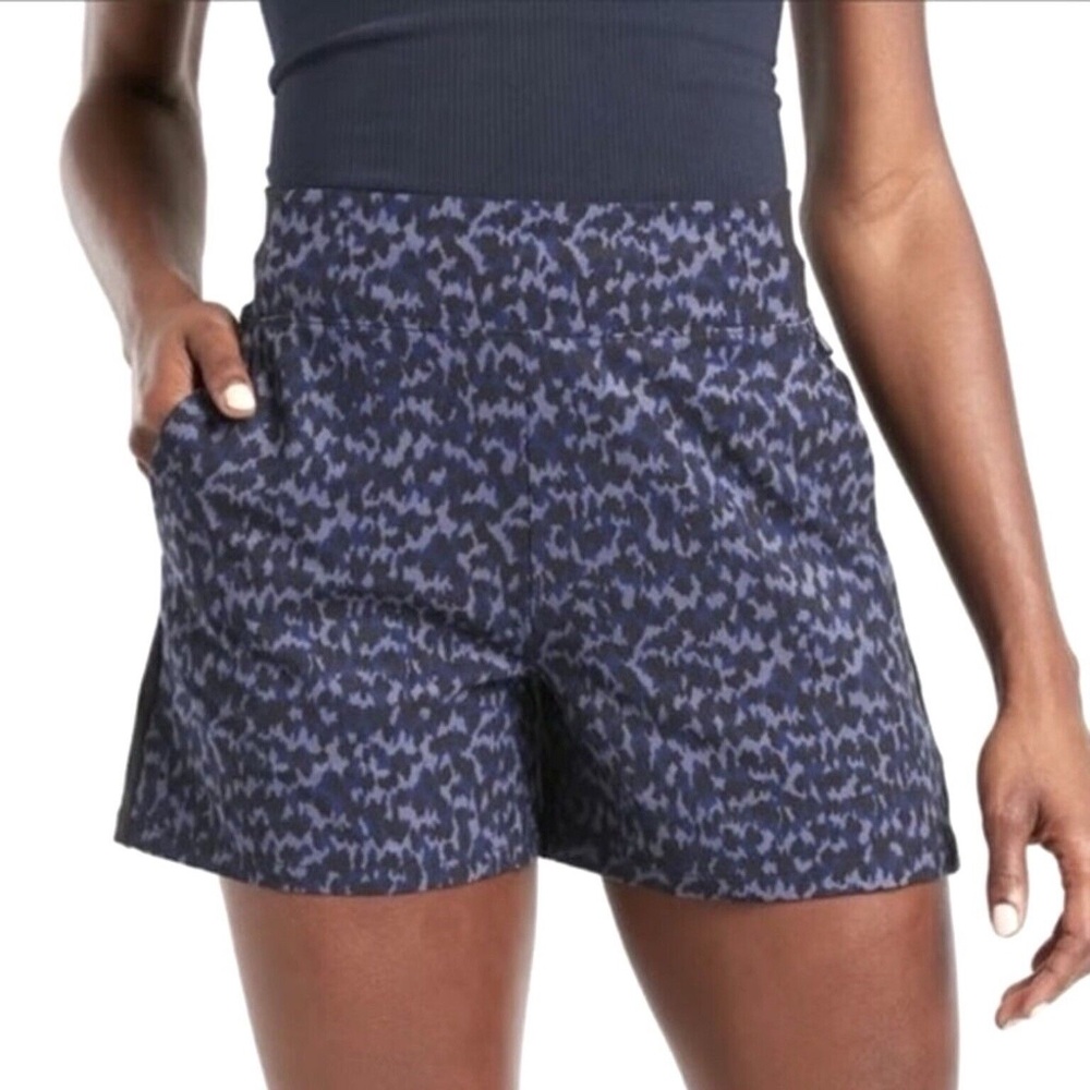 Athleta Brooklyn Alvn Printed Shorts Pull On Plus Size 18